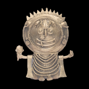 Handcrafted Dhokra Brass Lord Jagannath Wall Hanging |Tribal Folk Art