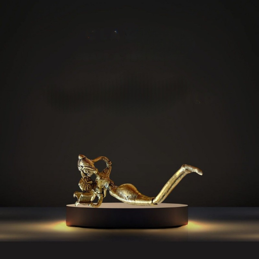 Dhokra Brass Art – Tribal Lady Reading with Child