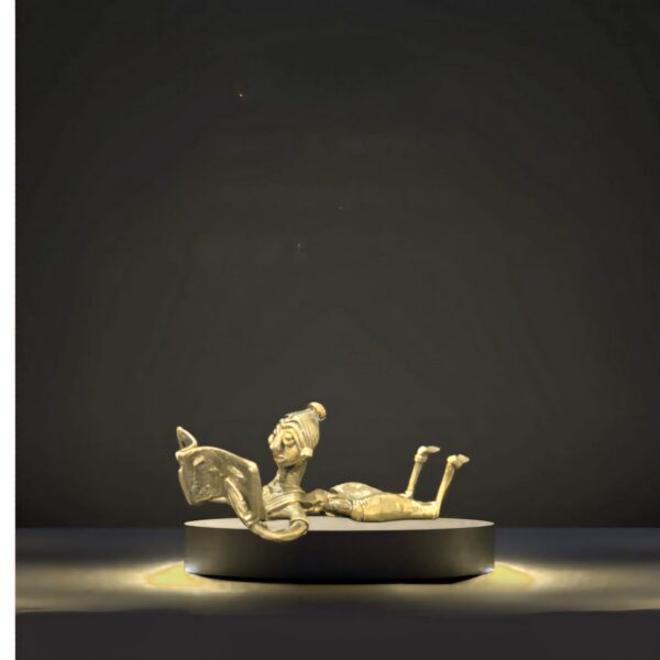 The Storyteller – Dhokra Brass Figurine