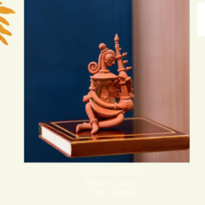 Terracotta Saraswati Idol – Handcrafted Clay Goddess