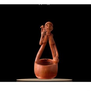 Terracotta Iktara Baul – Handcrafted Folk Musician by Claydok
