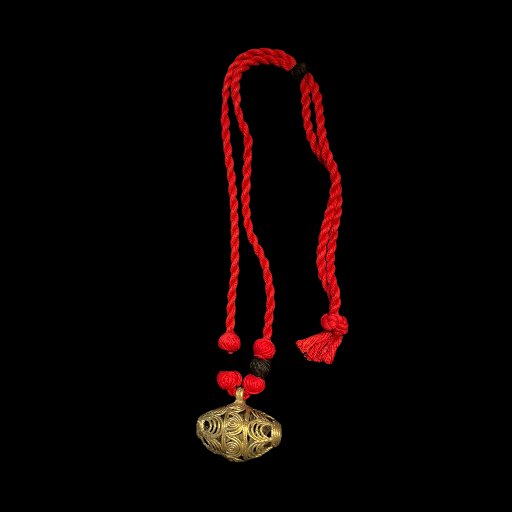 Minimal Tribal Dhokra Pendant Necklace – Timeless Simplicity in Brass